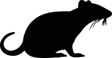 spitsmuis zwart silhouet vector