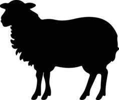 schapen zwart silhouet vector