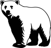 polair beer zwart silhouet vector