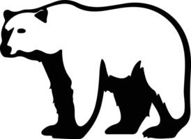 polair beer zwart silhouet vector