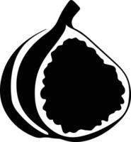 fig zwart silhouet vector