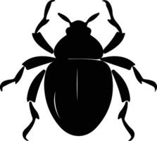 water insect zwart silhouet vector