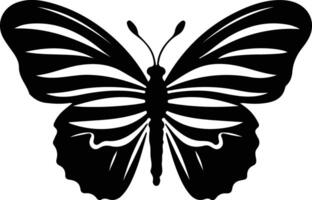 zebra longwing vlinder zwart silhouet vector