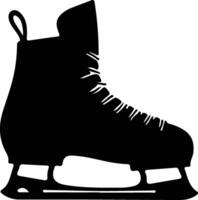 ijs skates zwart silhouet vector