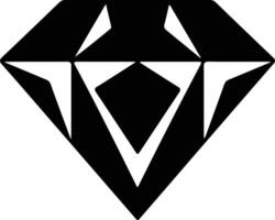 diamant zwart silhouet vector