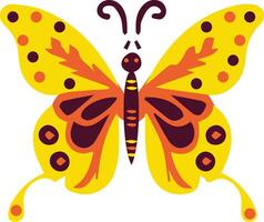 schattig en mooi vlinder vector