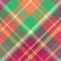 tartan geruit patroon met textuur en warme kleur. vector