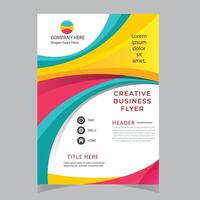 zakelijke boek Hoes ontwerp sjabloon in a4. kan worden zich aanpassen naar brochure, jaar- rapport, tijdschrift, poster, bedrijf presentatie, portefeuille, folder, banier, website vector