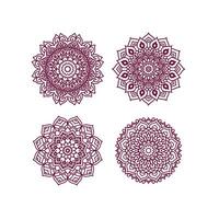 vector reeks van kleurrijk bloemen mandala's decoratief luxe mandala ontwerp elegant kleurrijk mandala achtergrond symmetrisch kleurrijk patroon, Indisch patroon, oosters geklets