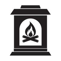 brand oven icoon logo vector ontwerp sjabloon