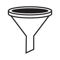 water trechter icoon logo vector ontwerp sjabloon
