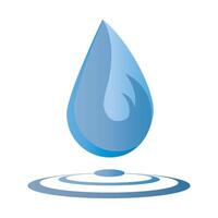 water druppels icoon logo vector ontwerp sjabloon