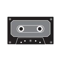 plakband cassette icoon logo vector ontwerp sjabloon