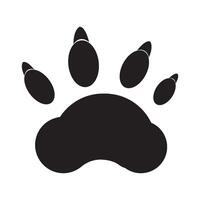 tijger voetafdruk icoon vector ontwerp sjabloon