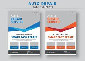 auto reparatie folder sjabloon, auto service folder vector