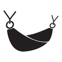 hangmat icoon logo vector ontwerp sjabloon