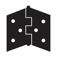 deur scharnieren icoon logo vector ontwerp sjabloon
