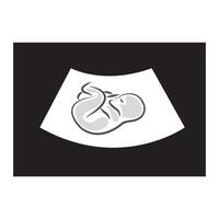 foetus icoon logo vector ontwerp sjabloon