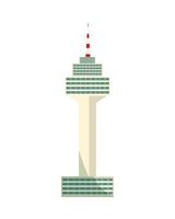 namsan toren in seoul vector