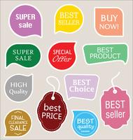 Moderne badges stickers en labels-collectie vector