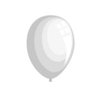 witte ballon icoon vector