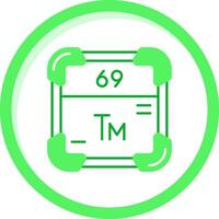 thulium groen mengen icoon vector