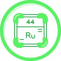 ruthenium groen mengen icoon vector