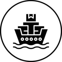 wereldwijd Verzending boot vector icoon