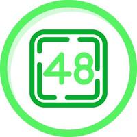 veertig acht groen mengen icoon vector