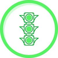 verkeer licht groen mengen icoon vector