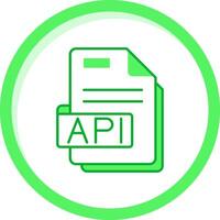 api groen mengen icoon vector