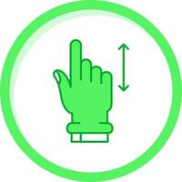 verticaal rol groen mengen icoon vector