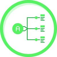 relatie groen mengen icoon vector