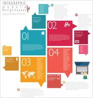 Infographic modern ontwerpsjabloon vector