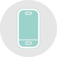 smartphone glyph veelkleurig sticker icoon vector