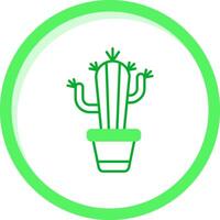 cactus groen mengen icoon vector