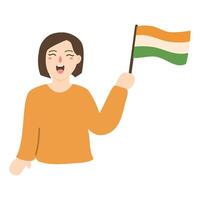 vieren Indisch republiek dag of onafhankelijkheid dag illustratie vector