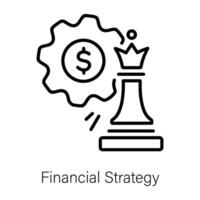 modieus financieel strategie vector