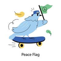 modieus vrede vlag vector