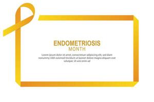 endometriose maand achtergrond. vector