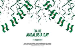 Andalusië dag achtergrond. vector