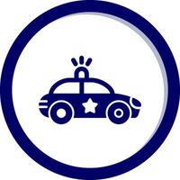 Politie auto vecto icoon vector