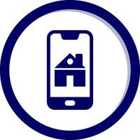 smartphone huis controle vecto icoon vector