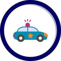 Politie auto vecto icoon vector