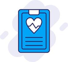 dagelijks Gezondheid app lijn gevulde achtergrondgeluid icoon vector