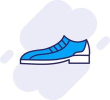 formeel schoenen lijn gevulde achtergrondgeluid icoon vector