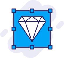 diamant lijn gevulde achtergrondgeluid icoon vector