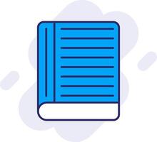 contact boek lijn gevulde achtergrondgeluid icoon vector