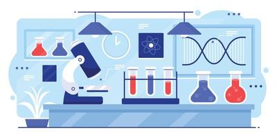 wetenschappelijk laboratoriumconcept vector