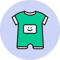 baby jongen kleding vecto icoon vector